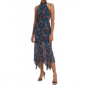 saloni vida green floral dress Sage Green Formal Dress Satin Split Off The Shoulder